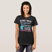 HVAC Technician Tech Vriendin HVAC Tech T-shirt (Voorkant volledig)