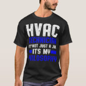 HVAC-technicus baan Funny HVAC-technologie  T-shirt (Voorkant)