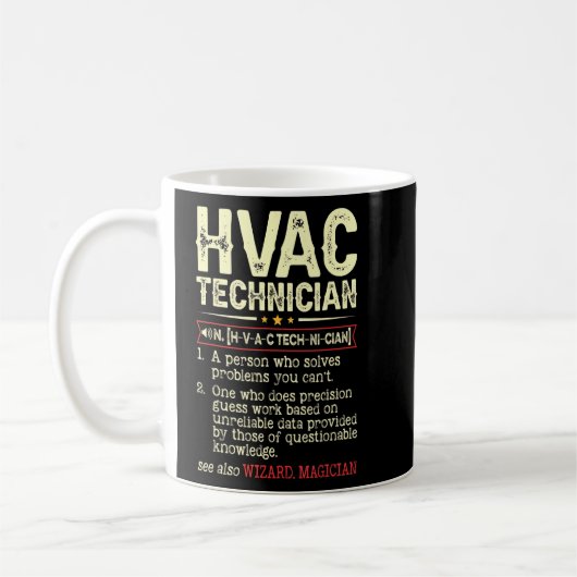 HVAC-technicus Definitie  HVAC-techniek Ad Koffiemok (Links)