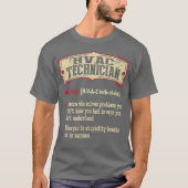 HVAC-technicus dictionary Term Sarcastic T-shirt (Voorkant)
