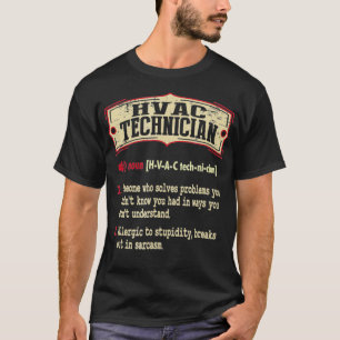 HVAC-technicus dictionary Term Sarcastic T-shirt