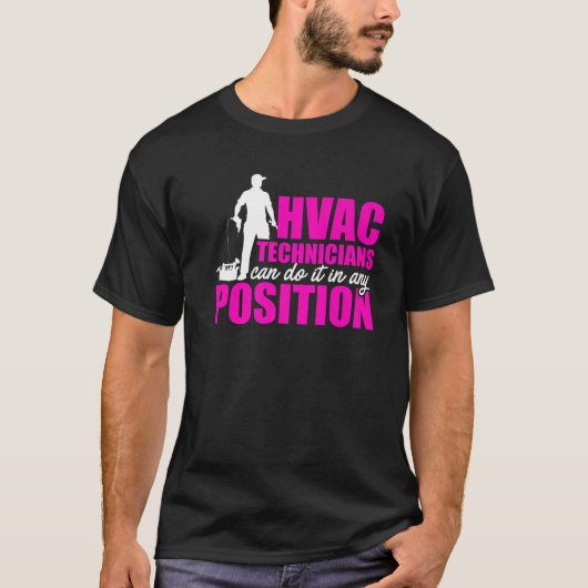 HVAC-technicus elke functie Funny HVAC-technologie T-shirt (Voorkant)