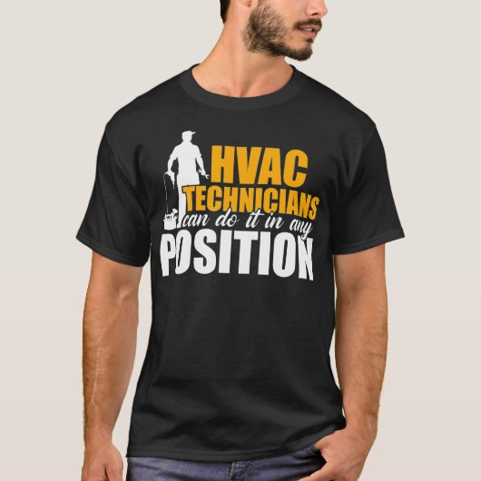 HVAC-technicus elke functie Funny HVAC-technologie T-shirt (Voorkant)