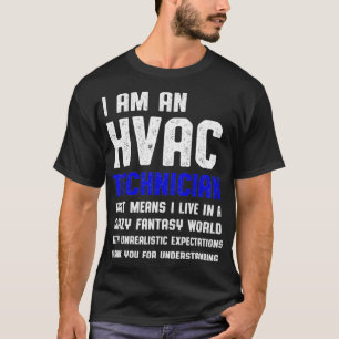 HVAC-technicus Fantasy Funny HVAC Tech T-shirt