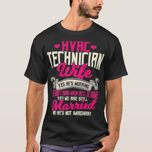 HVAC-technicus geeft kinderontwerp op achterkant k T-shirt (Voorkant)