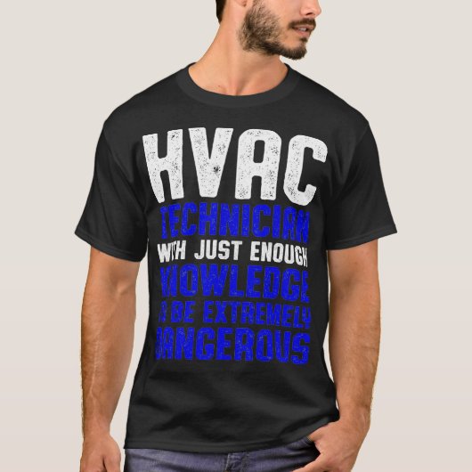 HVAC-technicus genoeg grappige HVAC-technologie T-shirt (Voorkant)