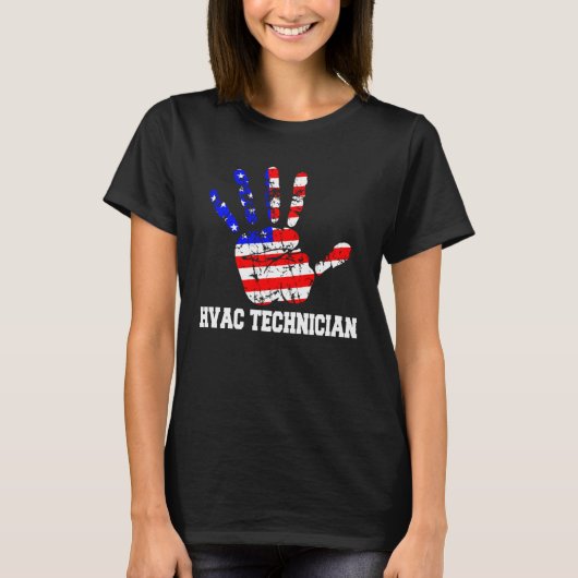 HVAC Technicus Hardwork HVAC Tech T-shirt (Voorkant)