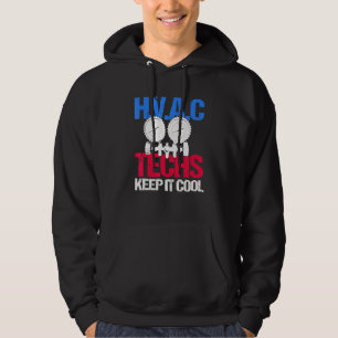 HVAC-technicus houdt het koel verwarmend koelen Hoodie
