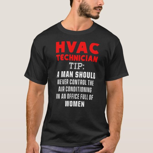 HVAC-technicus HVAC Tech 12 T-shirt (Voorkant)