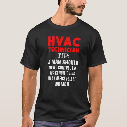 HVAC-technicus HVAC Tech 12 T-shirt (Voorkant)