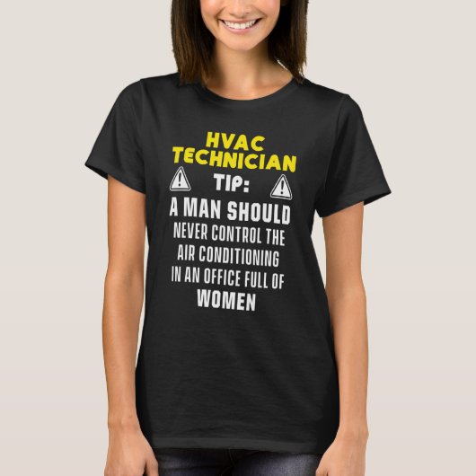 Hvac-technicus Hvac Tech 1 T-shirt (Voorkant)
