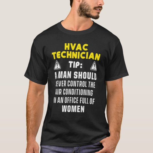 Hvac-technicus Hvac Tech 1 T-shirt (Voorkant)