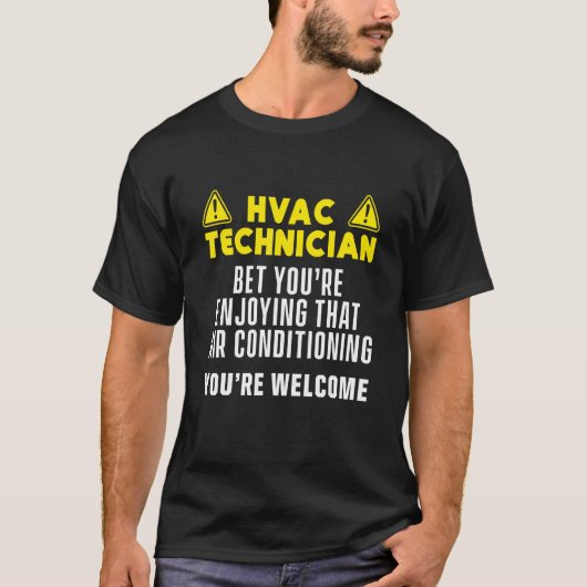 HVAC-technicus HVAC Tech 20 T-shirt (Voorkant)