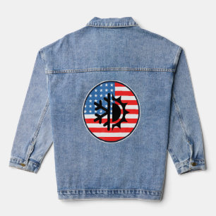 Hvac-technicus Hvac Tech Patriotic Us Vlag 4e van Denim Jacket