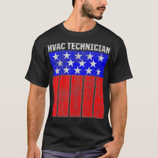 HVAC-technicus instrueert grappige HVAC-technologi T-shirt