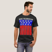 HVAC-technicus instrueert grappige HVAC-technologi T-shirt (Voorkant volledig)