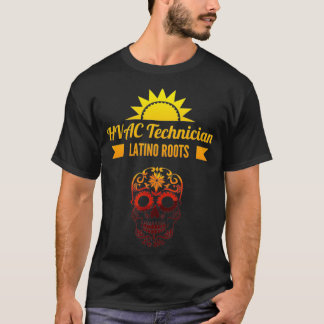 HVAC-technicus Latino Roots Mechanic HVACR Latinx T-shirt