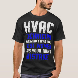 HVAC-technicus Meest vrouwelijke grappige HVAC-tec T-shirt