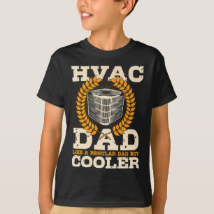 HVAC-technicus papa op de achterkant van kleding T-shirt