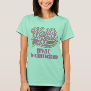 Hvac-technicus roze cadeau t-shirt
