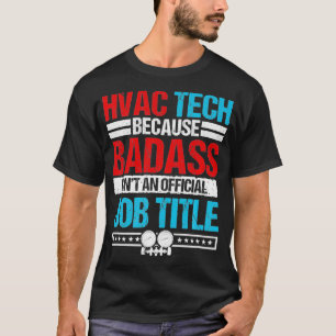 HVAC-technicus schetst ontwerp achter kleding P T-shirt