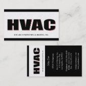 HVAC-technicus verkocht Gold Visitekaartje (Voorkant / Achterkant)