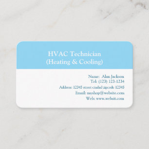 HVAC-technicus (Verwarming & Koeling) Visitekaartje