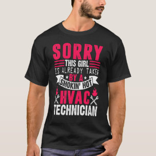 Hvac-technicus Wife Mechanic Service Hvacr Tech I T-shirt