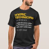 HVAC-technische definitie - Verwarmings- en koelte T-shirt (Voorkant)