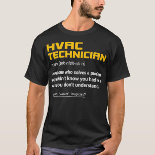HVAC-technische definitie - Verwarmings- en koelte T-shirt