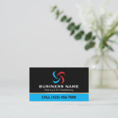 HVAC Verwarming & Airconditioning Professional Visitekaartje (Staand voorkant)