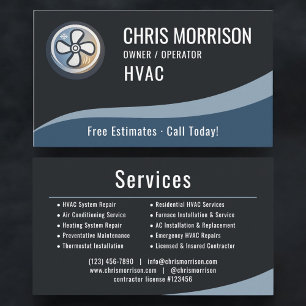 HVAC Verwarming & Airconditioning Professional Visitekaartje