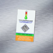 HVAC Verwarming & Airconditioning | QR-code & Logo Magnetisch Visitekaartje (Voorbeeld)