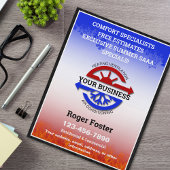 HVAC Verwarming en Airconditioning Flyer