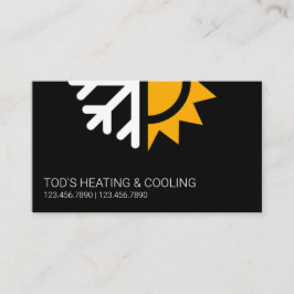 HVAC-verwarming en -koeling, airconditioning Visitekaartje