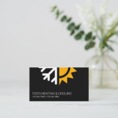 HVAC-verwarming en -koeling, airconditioning Visitekaartje (Staand voorkant)