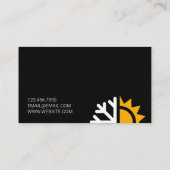 HVAC-verwarming en -koeling, airconditioning Visitekaartje (Achterkant)