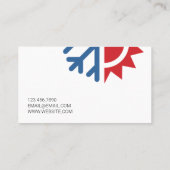 HVAC-verwarming en -koeling, airconditioning Visitekaartje (Achterkant)