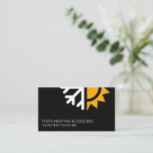 HVAC-verwarming en -koeling, airconditioning Visitekaartje (Staand voorkant)