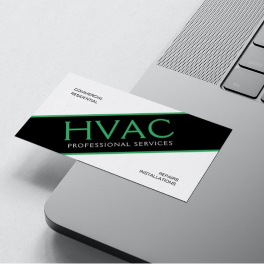 HVAC Verwarming en koeling Professioneel Visitekaa Visitekaartje