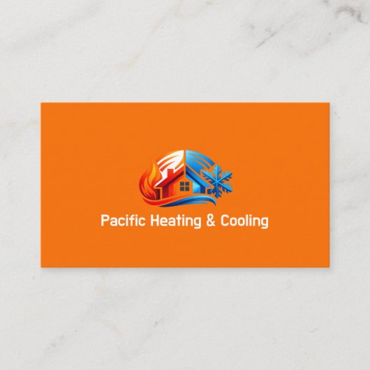 HVAC Verwarming en Koeling Visitekaartje (Voorkant)