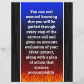 HVAC Verwarming en Lucht Flyer (Achterkant)