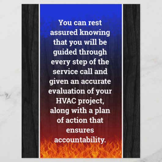 HVAC Verwarming en Lucht Flyer (Achterkant)