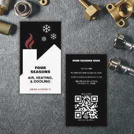 HVAC Verwarming Koeling Specialisten Moderne QR co Visitekaartje