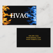 HVAC Verwarmings- en airconditioningskoeling Visitekaartje (Voorkant / Achterkant)