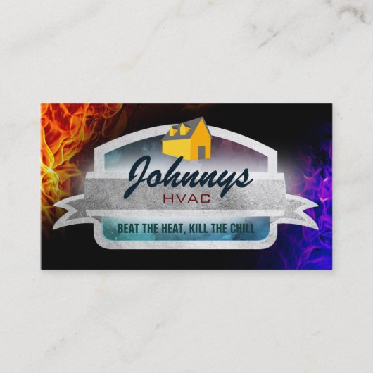 HVAC Visitekaartjes grafisch ontwerp (Voorkant)