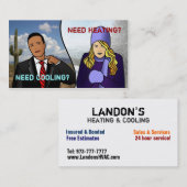 HVAC-Visitekaartjes Visitekaartje (Voorkant / Achterkant)