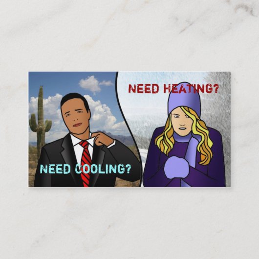 HVAC-Visitekaartjes Visitekaartje (Voorkant)