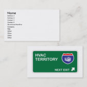 HVAC Volgende uitgang Visitekaartje (Voorkant / Achterkant)