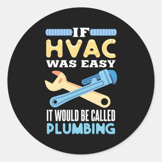 HVAC voor een HVAC-technicus Ronde Sticker (Voorkant)